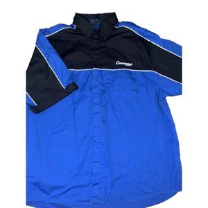 Con-Way racing, blue/black mechanic‎ shirt men’s XL